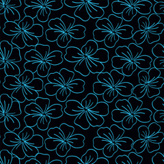 pattern, seamless, flower, floral, wallpaper, vector, design, leaf, ornament, vintage, illustration, texture, decoration, art, nature, retro, decor, textile, plant, fabric, element, ornate, 