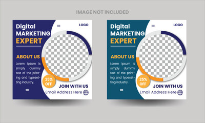 business social media post banner template.