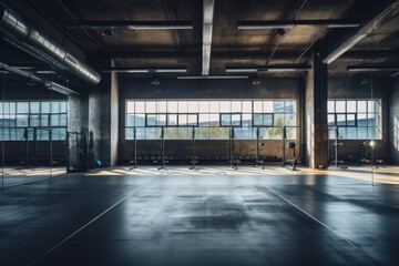 Interior of a empty fitness gym studio