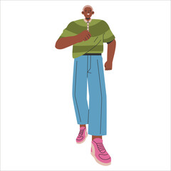 Young Businessman. Flat Vector Illustration