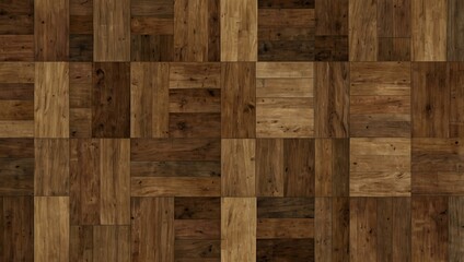 Square parquet wood texture with varying shades for flooring.