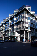 Berlin, Germany, July 27 2009, Contemporary Architecture at Quartier 206 in Berlin, Germany at Sunset