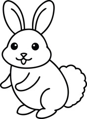 coloring book bunny for kid's