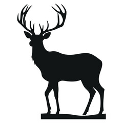 Christmas Reindeer Silhouette