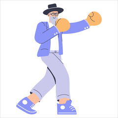 Diversity Businessman. Flat Vector Illustration