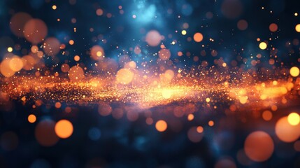 A futuristic and reliable bokeh effect with bright, energetic colors, illustrating technological