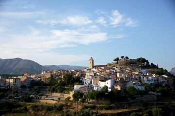 Fototapeta premium Old town of Polop de la Marina, Spain