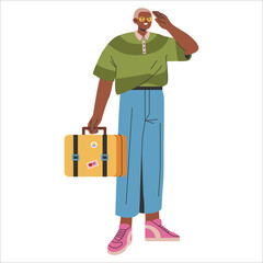 Young Businessman. Flat Vector Illustration