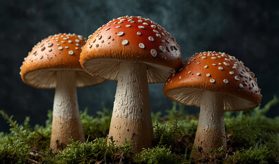 Fototapeta premium fly mushroom in forest