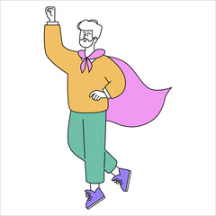 Businessman. Flat Vector Illustration