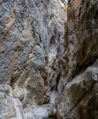Naklejka premium Tranco ravine near Villel village, Teruel