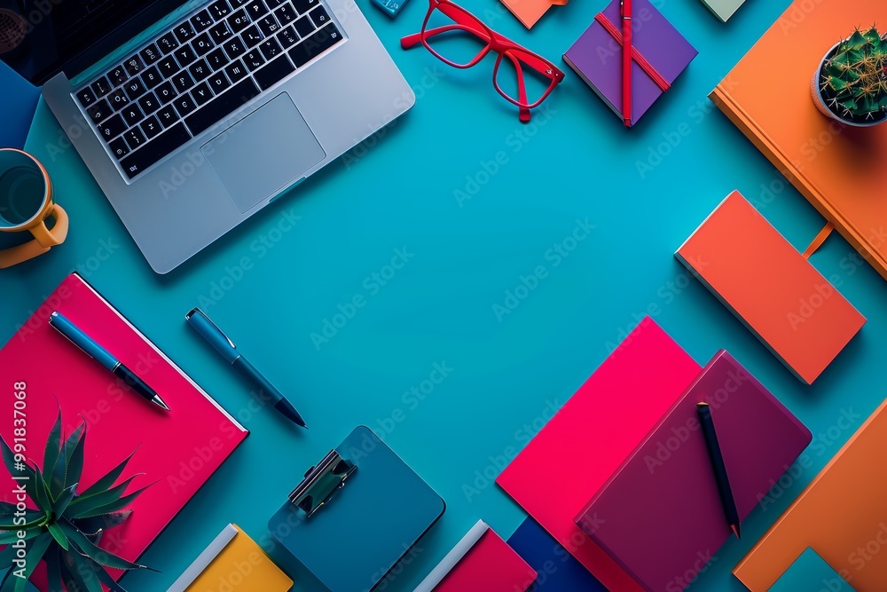 Aufkleber advanced e-learning system with stylish, vibrant color scheme