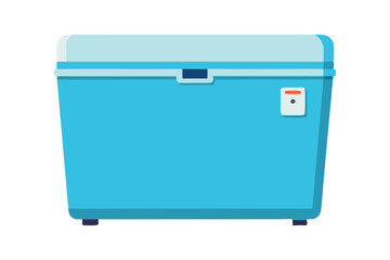  Chest Freezer vector art illustration