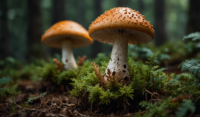 Fototapeta premium Mushrooms with new style 