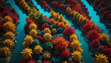 Vibrant landscapes featuring hidden travel destinations.