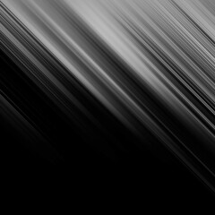 Black and white stripe abstract background. Motion lines effect. Grayscale fiber texture backdrop and banner. Monochrome gradient pattern and textured wallpaper.