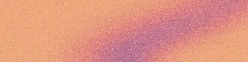 Fototapeta premium An orange backdrop features a textured noise effect, showcasing a gradient of purple and orange hues in a grainy style for a distinctive banner header design