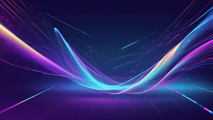abstract background with glowing lines