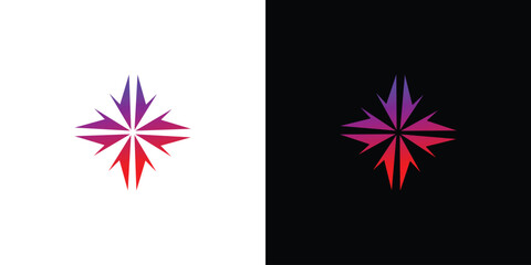 Modern and great star icon logo design © Rusly