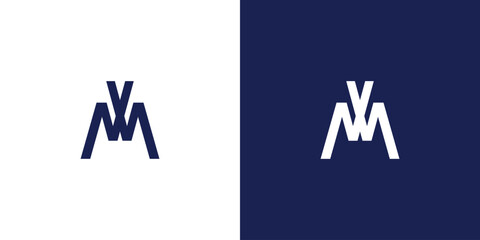 Modern and unique  MW  logo design
