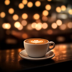 cup of coffee on the table