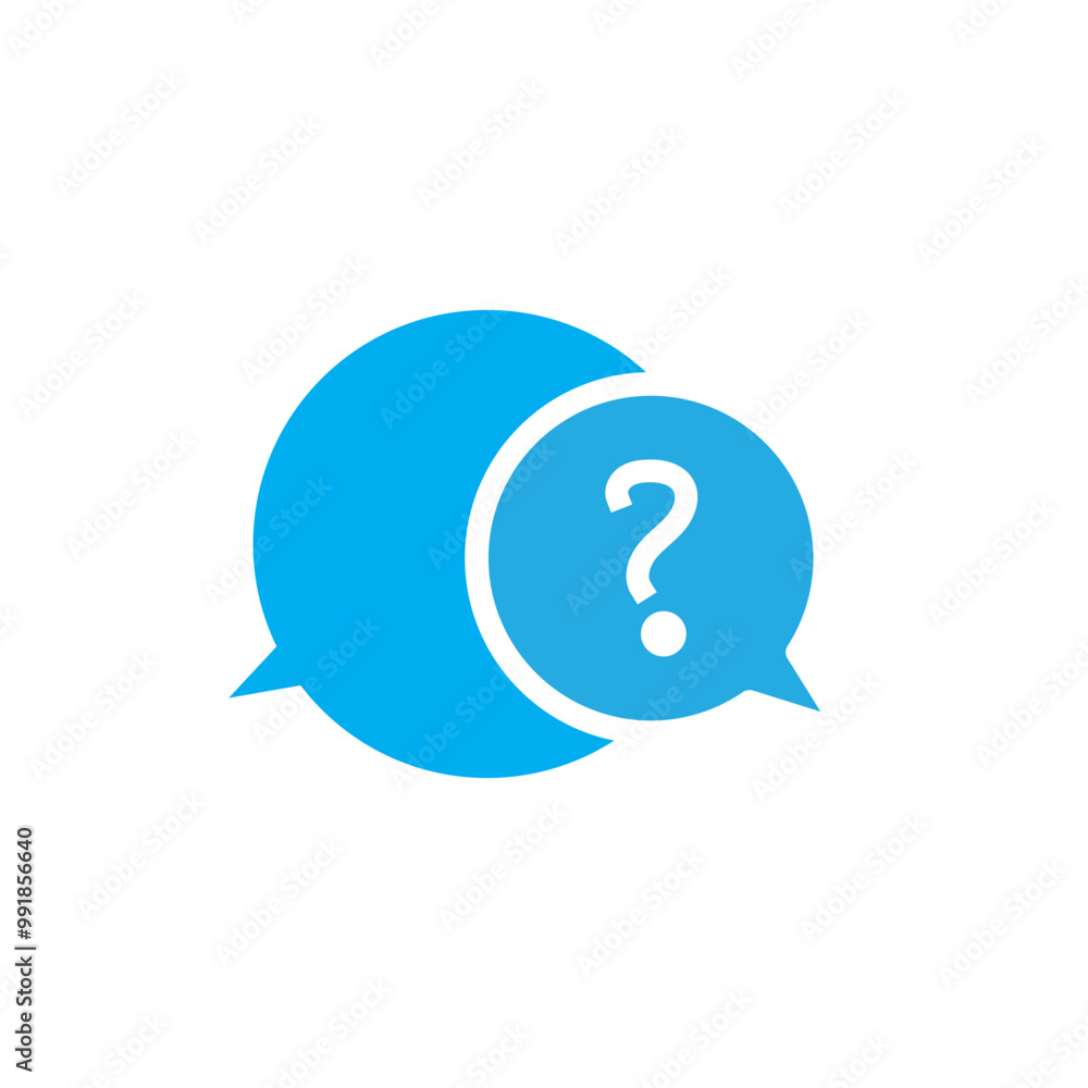 Poster comment question icon set. faq vector symbol. question and answer pictogram. inquire bubble. ask or 