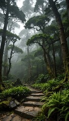 World Heritage Yakushima Island in Japan.