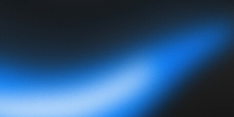 Fototapeta premium A deep, grainy background highlights a brilliant blue and white abstract noise design on a black header poster, providing ample space for written content