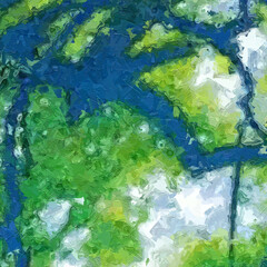 Oil paintings and various flowers, marine creatures, animals, landscapes, birds, and forests are all beautiful