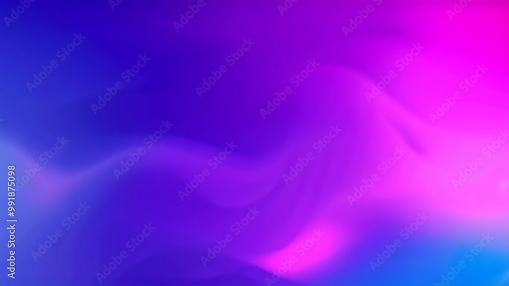 Poster abstract blue and purple background with smooth lines and curves in it, random background in blue an