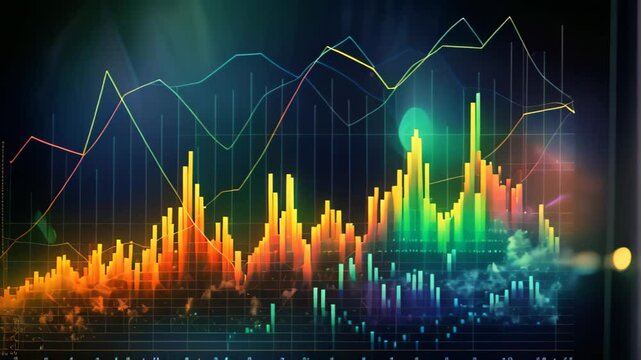 Stock market or forex trading graph and candlestick chart suitable for financial investment concept. Economy trends background for business idea and all art work design