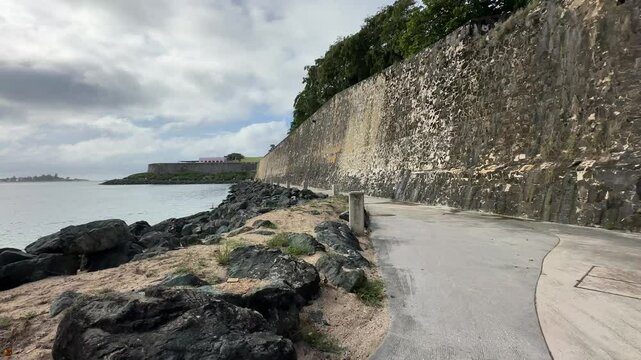 Castillo Felipe del Morro, Paseo del Morro in San Juan Puerto Rico, Old San Juan history, Spanish fortress in Caribbean