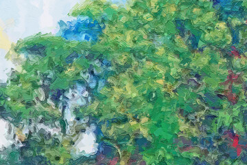 Oil paintings and various flowers, lotus leaves, lotus flowers, animals, marine creatures, forests, tigers, tropical leaves, beautiful scenery