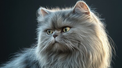Fototapeta premium fluffy Persian cat with a luxurious coat. 