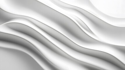 White background with undulating waves, rendered in the style of Cinema 4D