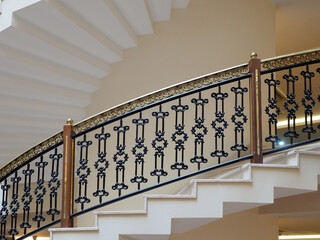 Fragment of a beautiful staircase