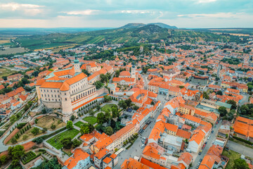 Obraz premium Mikulov Castle in Mikulov in South Moravia, Czech Republic. Most important castles in South Moravia