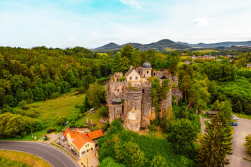 Castle Sloup is a medieval rock castle in village of Sloup in Bohemia, Ceska Lipa in the Liberec region.