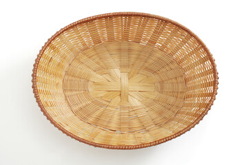 Empty wicker bowl