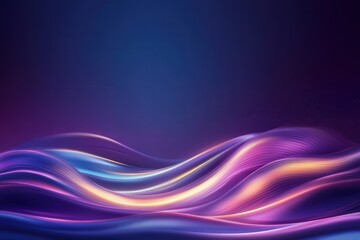 Abstract Purple and Blue Wave Background.