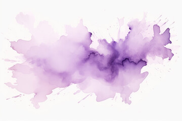 Abstract Watercolor Background: Purple Splashes and Textures