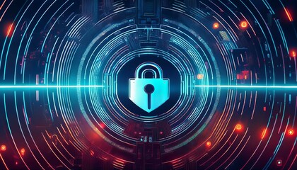 Obraz premium binary code tunnel