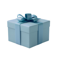 Blue Gift Box with Bow
