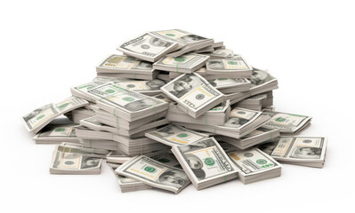 Stacks of US Dollar Bills: A Symbol of Wealth and Success