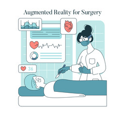 Medical Technology. Flat Vector Illustration