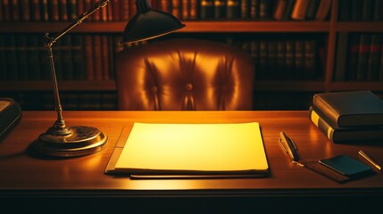 manila legal folder on an office desk