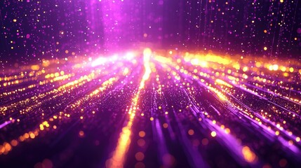 Obraz premium Vibrant abstract light trails with sparkling effects