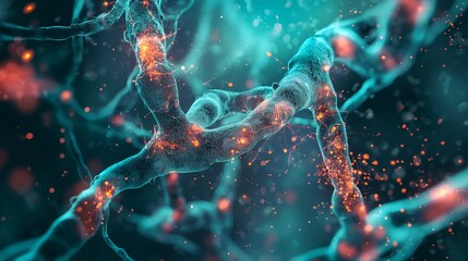 Obraz premium single cell, revealing the complexity and order within its DNA structure