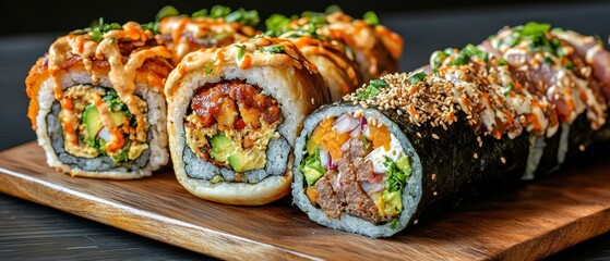 Culinary Festival Celebrating Fusion Cuisine with Chefs Sushi Burritos and IndianSpiced Burgers