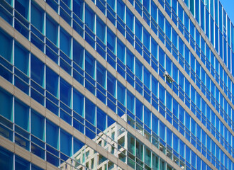 Architectural details of modern office building.